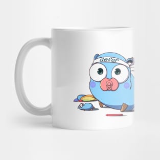 Golang Gopher Go Defer Mug